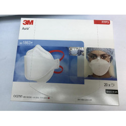英國製口罩-3M 1863+  FFP3  一盒20 個 (可散賣)